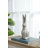 5.3x4.5x12.8" Weathered Cement Cream Rabbit Statue