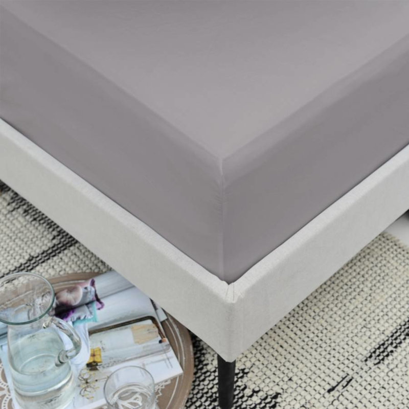 Aiobheann Percale Flat Sheet, Silver Grey, Kingsize (5')