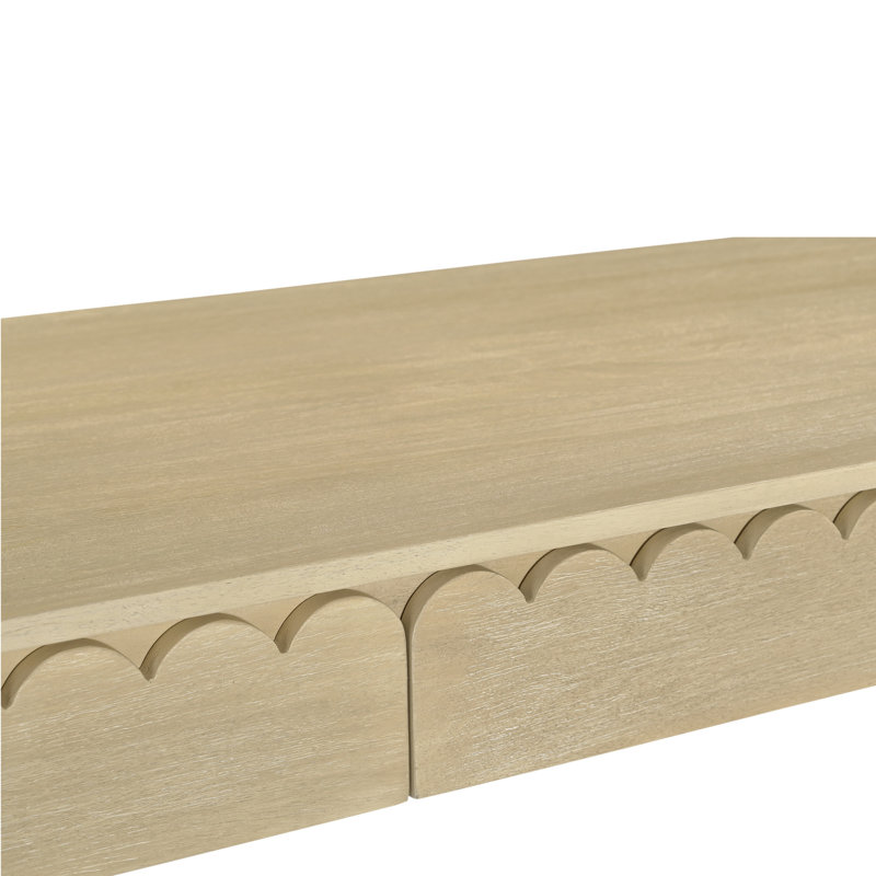 Wiley Solid Wood Writing Desk, Natural