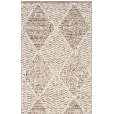 Annia Hand Woven Cotton Geometric Rug