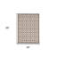 Tapis en polypropylène ivoire ou gris 3 pi x 5 pi