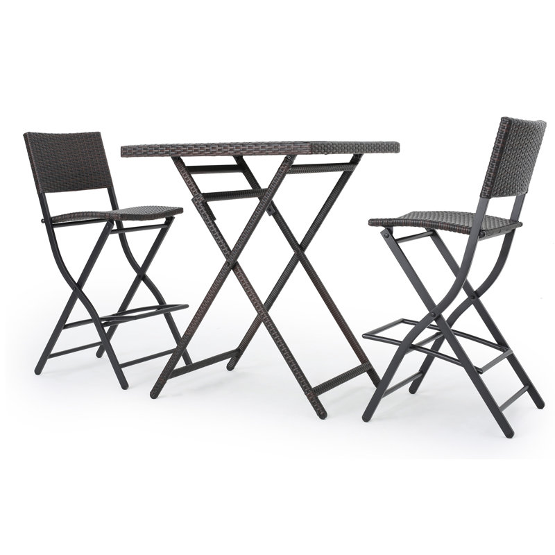Kerr 2 - Person Wood Patio Dining Set with Rectangular Table