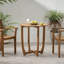 Table d'appoint d'extérieur ronde en bois d'acacia-1748282300
