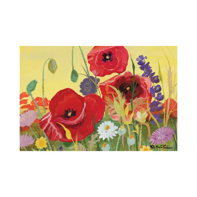 «Victory Red Poppies I» par Robin Maria, reproduction d'art sur toile tendue