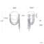 Revere 1 - Light LED Flush Mounted Sconce