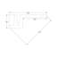 Moulure couronnée en polyuréthane blanc apprêté 5-1 / 2 po x 2 po x 78-3 / 4 po-132410717