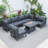 6 - Person Modular Patio Conversation Sets with Cushions-70965498