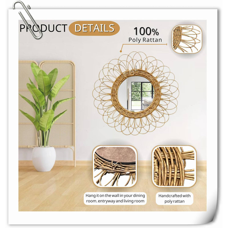 Schrimsher Rattan Mirror