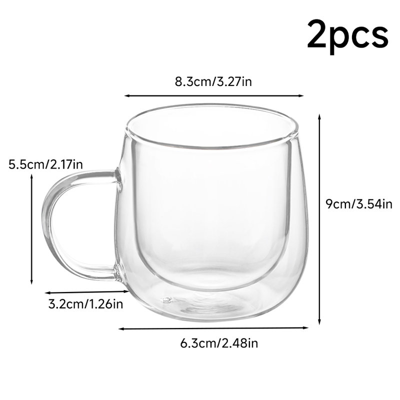 Borosilicate Glass Coffee Cup