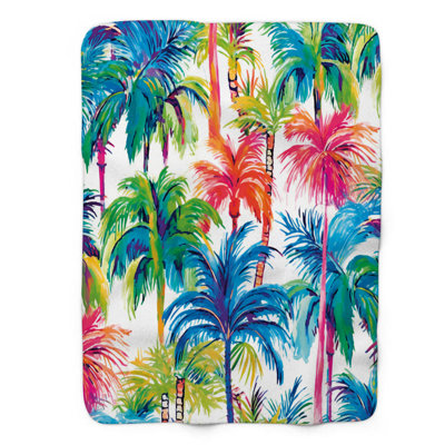 Tropical Potpourri - couverture sherpa de qualité supérieure 1 pièce