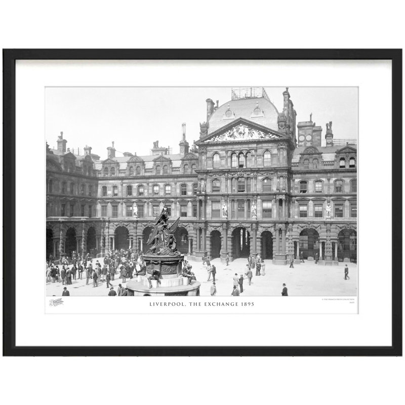 Liverpool, The Exchange 1895 by Francis Frith - Single Picture Frame Print, 45cm H x 60cm W x 2.3cm D