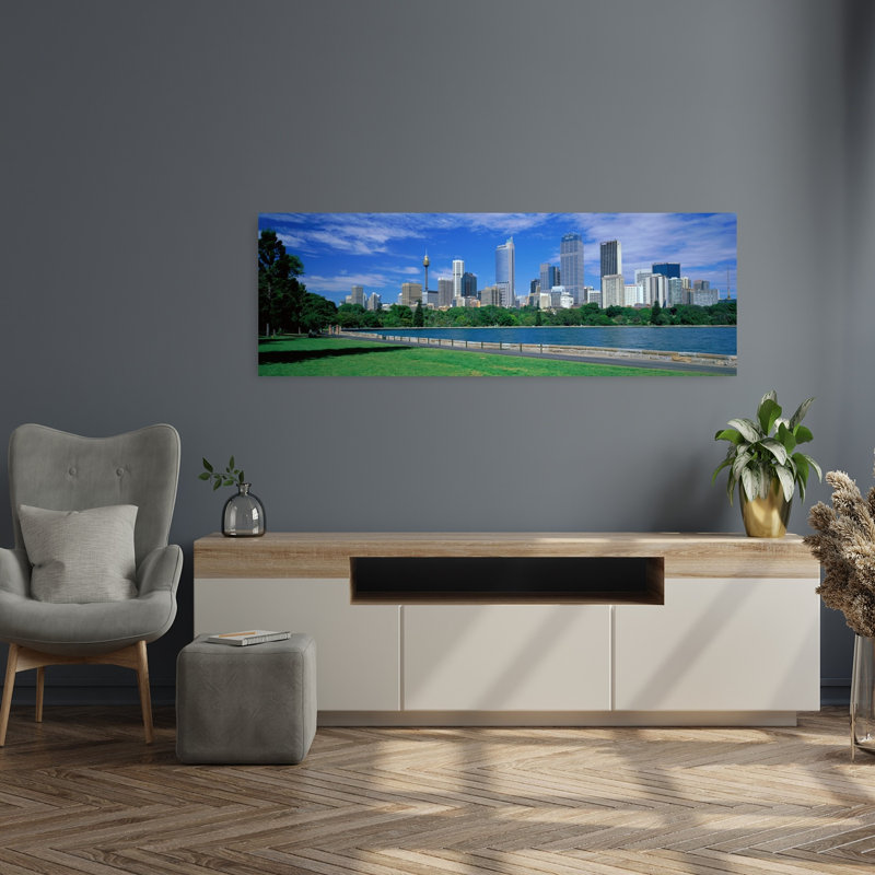 Sydney Australia 1 Piece Wrapped Canvas Panoramic Wall Art, 40.64 cm H x 121.92 cm W