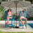 Patio Tall Adirondack Chairs Bar Chairs, Outdoor Adirondack Barstools with Connecting Tray, BarStool Chair with High Back for Deck, Balcony, Backyard, Bar Height AdirondackChairs Set of 2-1893566360