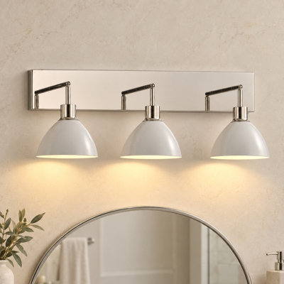 Luminaire de meuble-lavabo de ferme réglable à 3 lumières Claverack E26