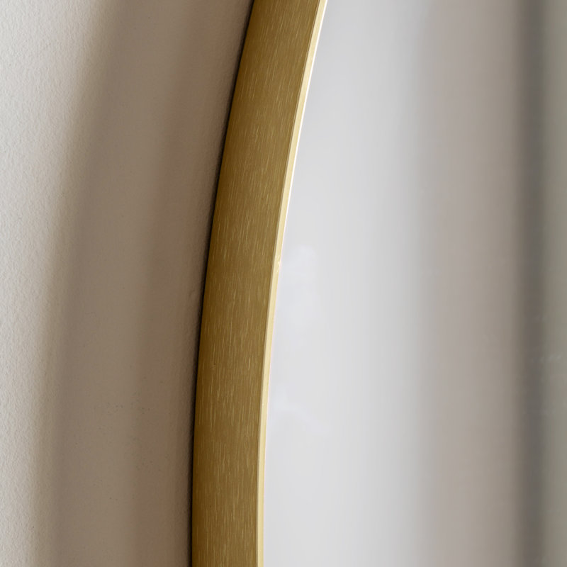 Sarith Overmantle Metal Framed Mirror 90 x 110cm, Gold