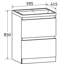 Bridge 595mm Single Bathroom Vanity with Integrated Glass Basin-28108062-28108063