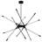 43 Inch Integrated LED Chandelier in Black Finish – Modern Geometric Pendant Light for Dining Room, Kitchen, or Entryway-1586319841-1588364005
