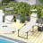 Outdoor Adjustable Backrest Folding Chaise Lounge Chair With Sunshade Roof-1623164308-1623164311