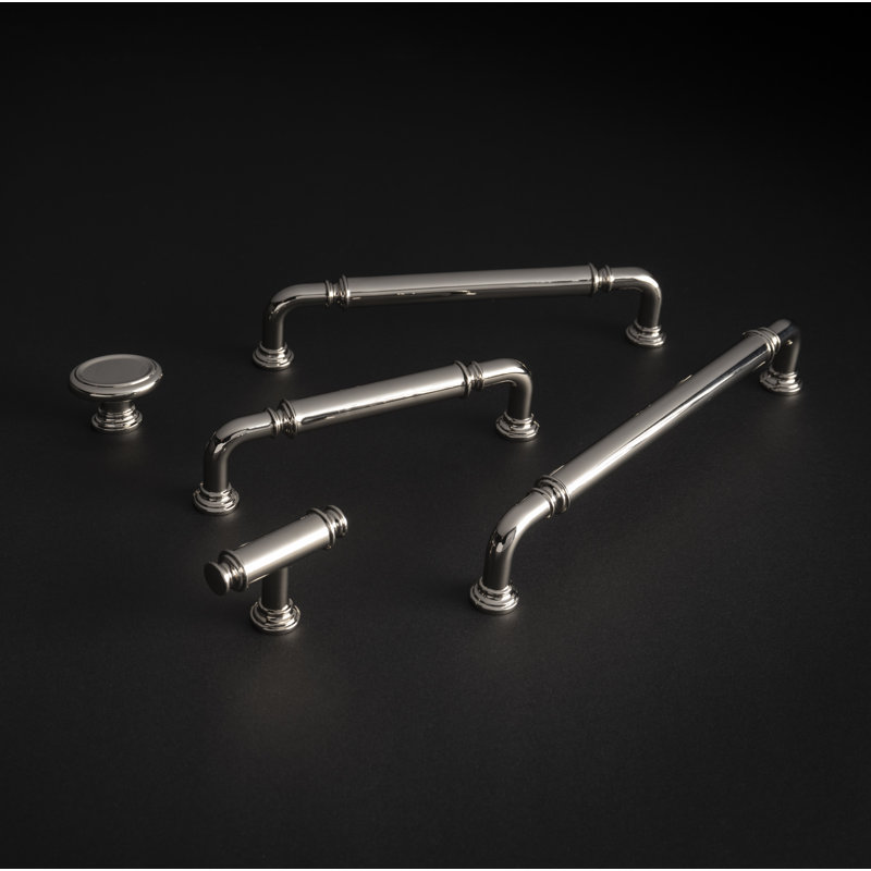Berkshire Collection T-Knob - 2-1/8" x 11/16 " Cabinet Knob - Farmhouse Hardware for Drawers & Cabinets, Polished Nickel