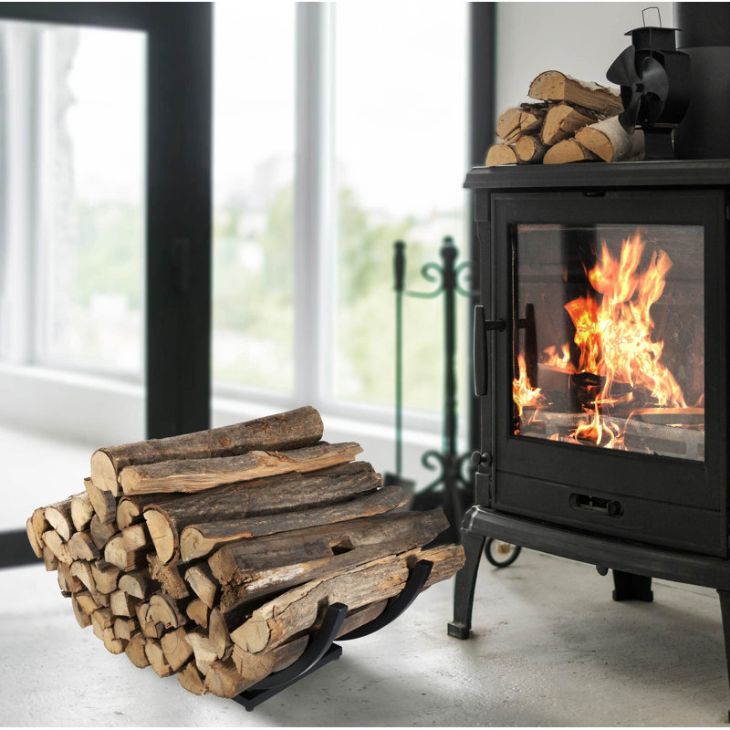 Large Capacity Firewood Log Holder - Sturdy Steel, Non-Tipping Design, Rust Resistant, Indoor/Outdoor Use