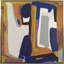 Three Figures Framed Painting Canvas