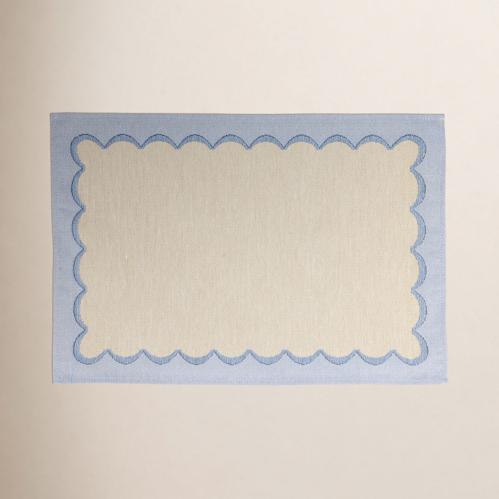 Tavola Cotton Placemat, Blue/Beige