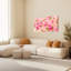 Ensemble de 1 tableau sur toile à motif floral de roses roses-1094989577