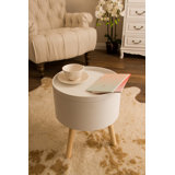 Dayne Tray Table Side Table with Storage