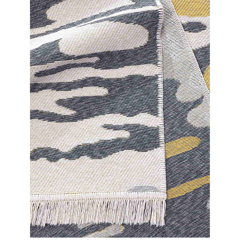 Raiyna Abstract Cotton Indoor / Outdoor Area Rug, Runner 2'7" x 9'10"