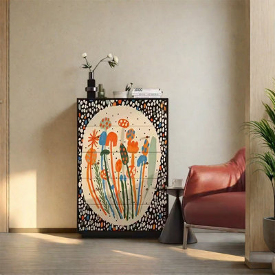 Armoire avec tiroirs en bois massif