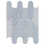 Norway 2x6 Polished Marble and Pearl Waterjet Mosaic Tile-1458114068