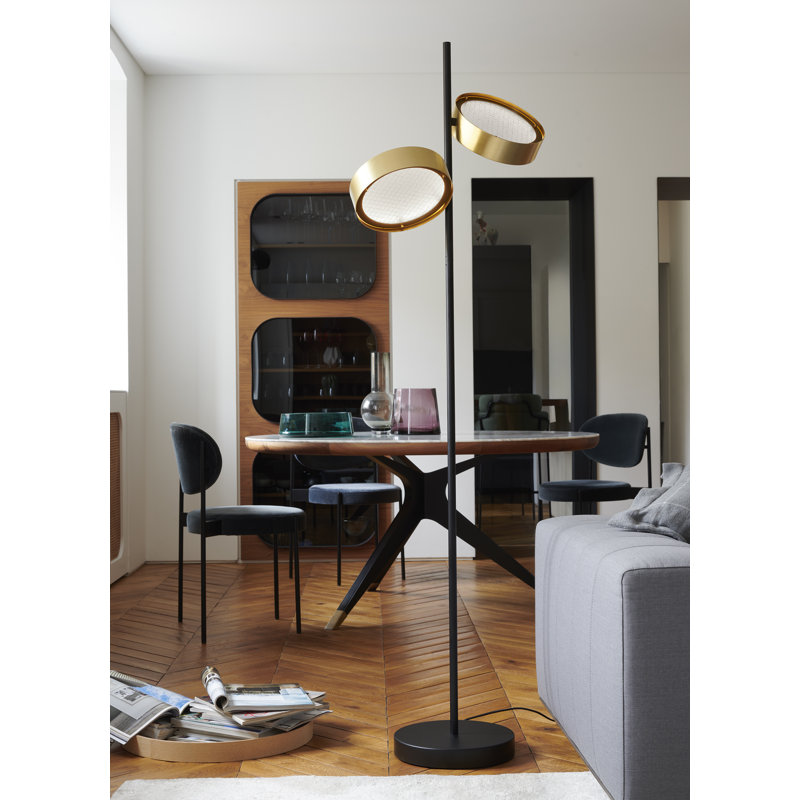 Berlin LED Tree Floor Lamp, Matte Black