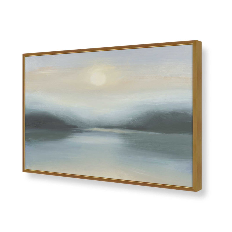 «Last Sunset of Spring II» par Ethan Harper, reproduction d'art, Impression sur cadre ouvert sans papier mat, Gold