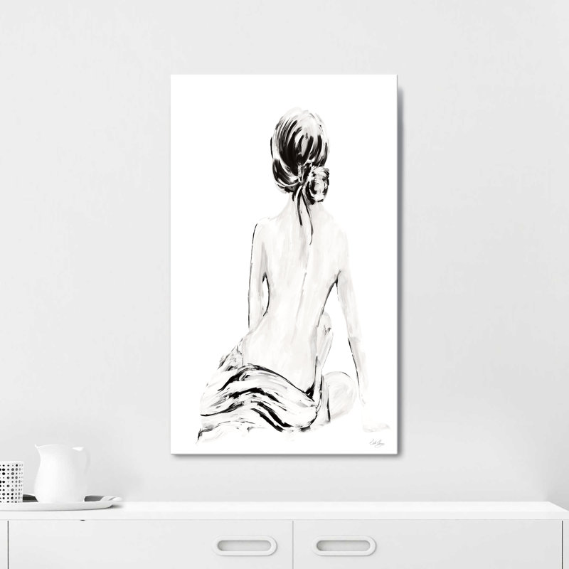 "Impressionistic Soft Nude I" by Stella Chang Print on Canvas, 30" H x 18" W x 1" D