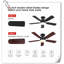 Museau Ceiling Fan with LED Lights-1296196710