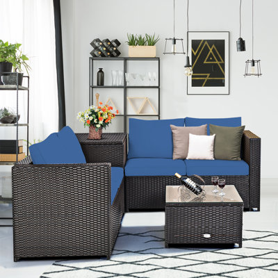 Garren 8 Piece Sofa Seating Group with Cushions by Wade Logan