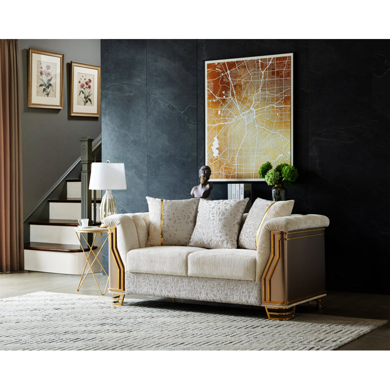 Causeuse en bois deux tons Chateau