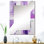 Miroir mural Tachisme mauve, Tachisme Modern - Tachisme mauve cubisme III