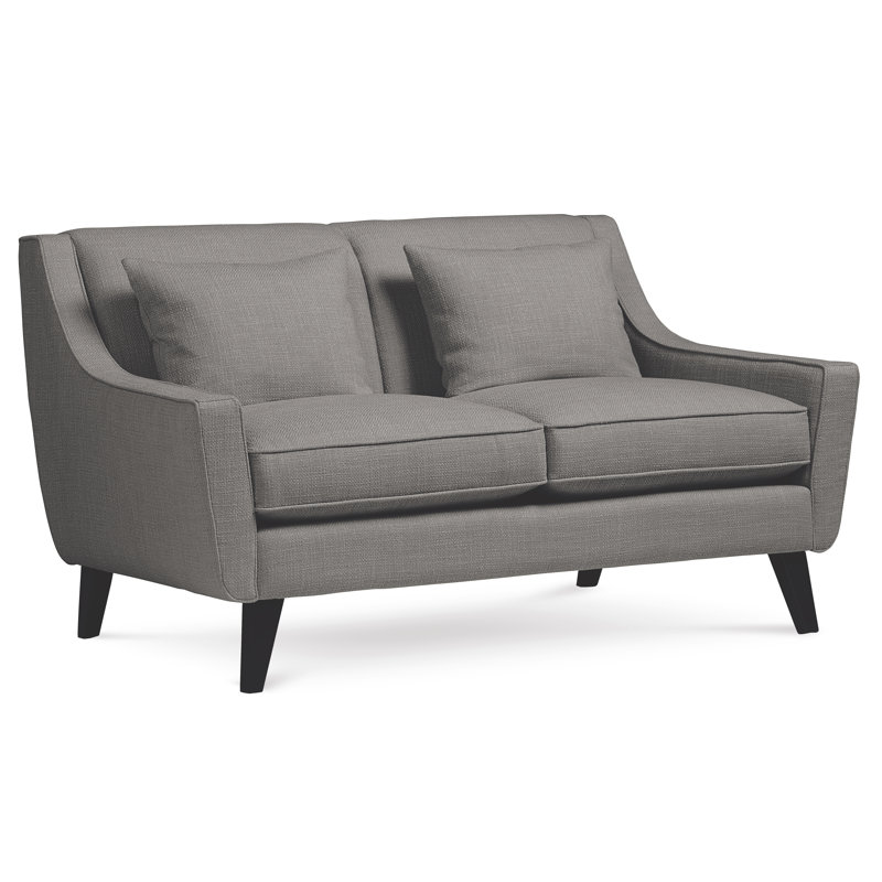 Gros Upholstered 61'' Loveseat, Vibe Smokey Chenille