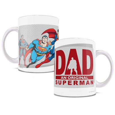 Superman - papa - tasse en céramique sous licence officielle - pour offrir et collectionner - anniversaire de fête des pères papas