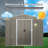 8Ft X 6Ft Outdoor Metal Storage Shed With Metal Foundation-123513282
