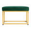 Banc rembourré en velours Silina