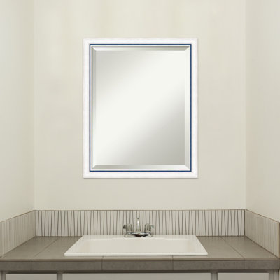 Jeritah Solid Wood Frame Rectangle Mirror