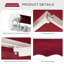 Auvent de patio rétractable, couvre-fenêtre manuel pour l'extérieur-112604827-112604826