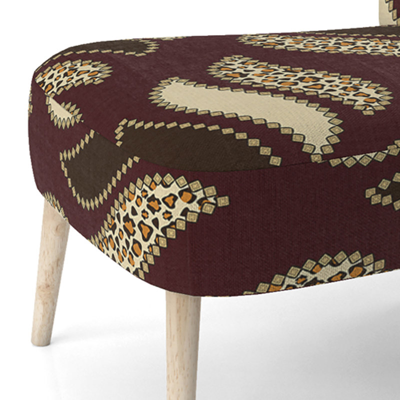 Chaise d'appoint rembourrée African Cheetah Skin - Cabin & Lodge