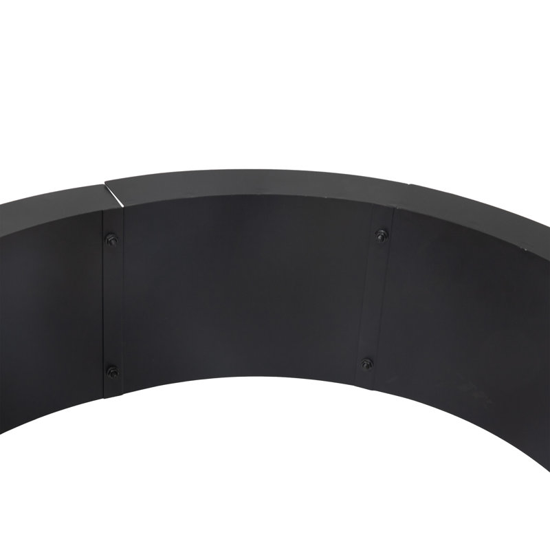 Steel Fire Pit Ring Insert - 34" Outer / 30" Inner Dia, 8.5" H x 34" W x 34" D
