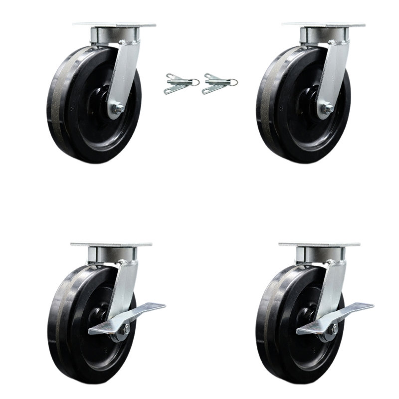 Kingpinless Phenolic Caster