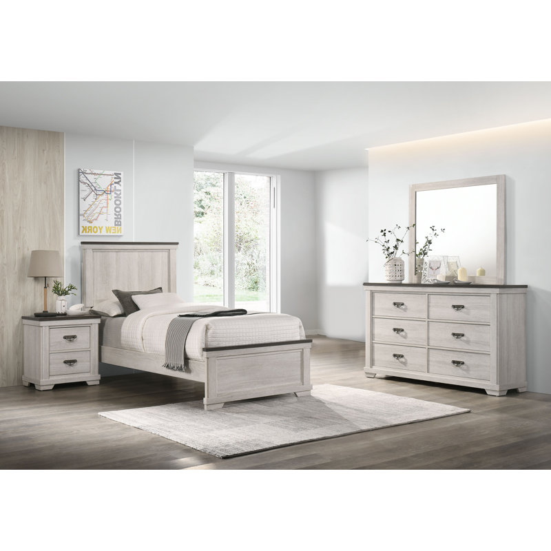 Ensemble de chambre à coucher à panneau 5-2 Dareck, Très grand