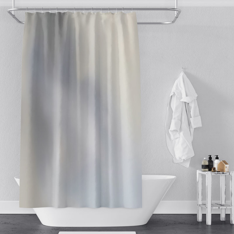 Rideau de douche abstrait Ciyanna, H 93 po x l 70 po