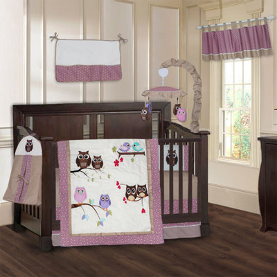 Ensemble de literie pour lit de bébé hibou 9 pièces Knupp